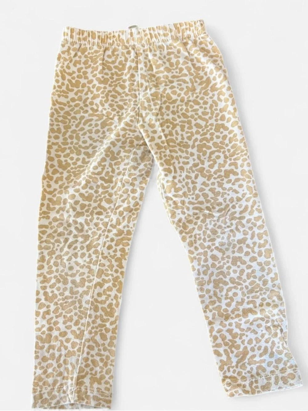 Jessica Simpson Girls Leopard Knit Top with Black and Cream Leggings Set 2T